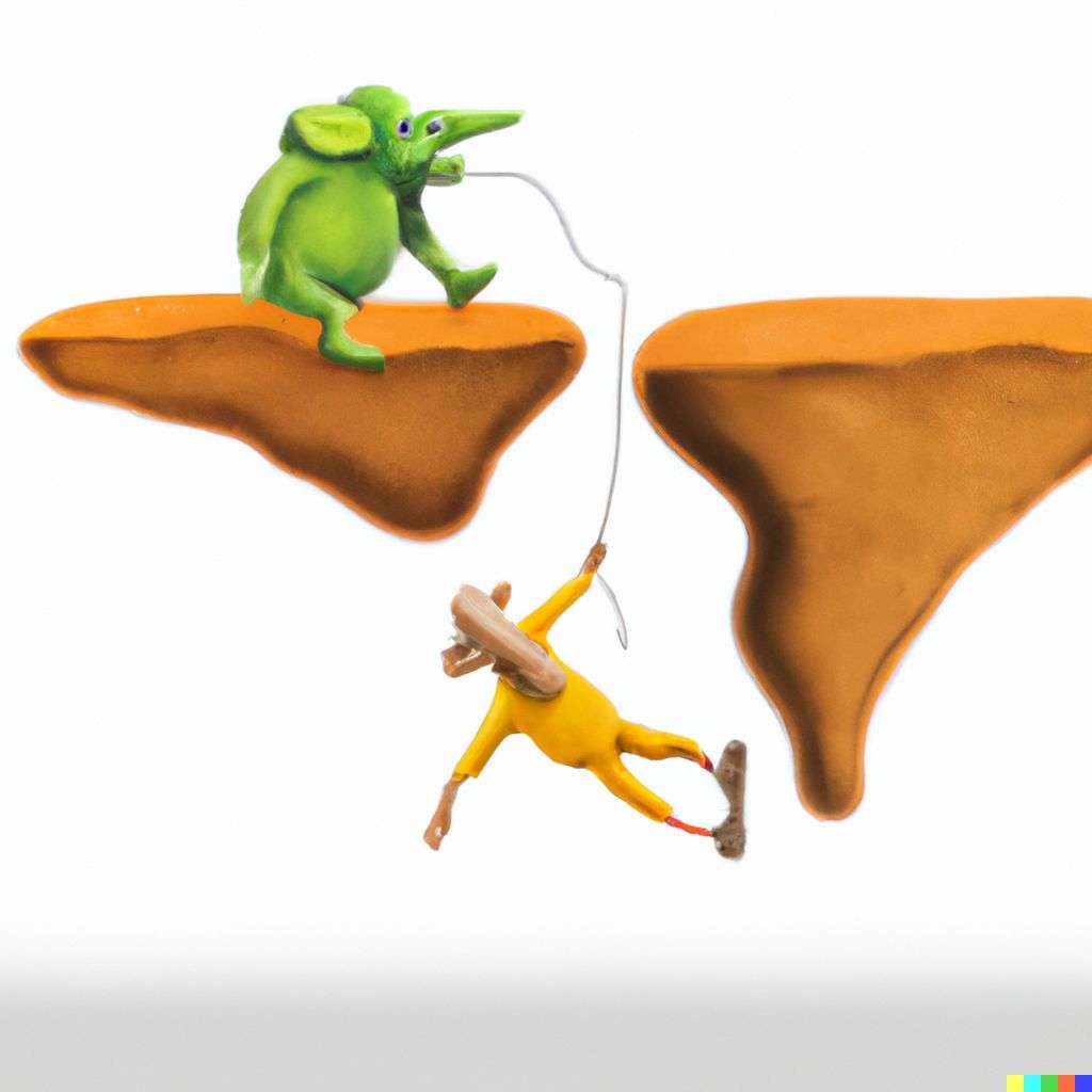 the discovery of gravity, claymation cartoon